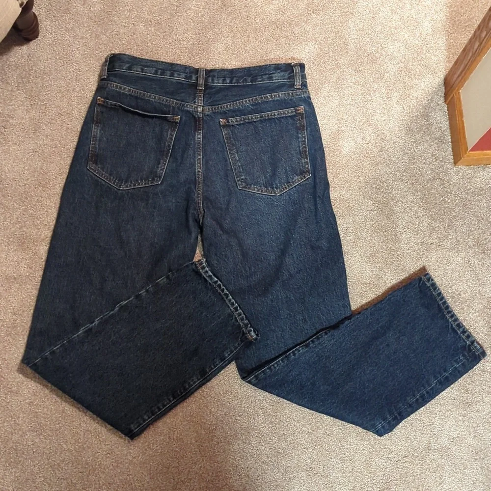 Madewell Women's Longline Straight Dark Blue 28 - Picture 4 of 5
